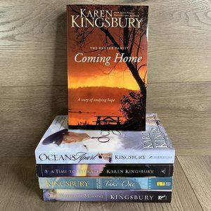 Karen Kingsbury PB Book Lot of 5 Coming home, oceans apart, take one, waiting…